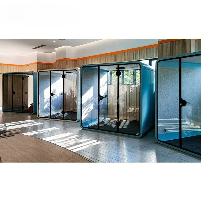 Hot-selling Modern High-quality Modular Silent Office Pod 40dB Soundproof High-tech Glass For Office Building Villa Hotel