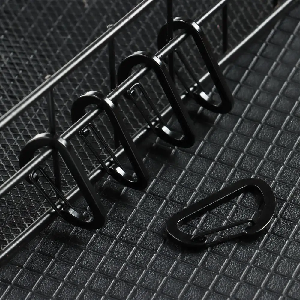 1/4/8pcs Aluminum Alloy Outdoor Climbing Camping Hiking Snap Clip D Carabiner Keychain Water Bottle Hooks