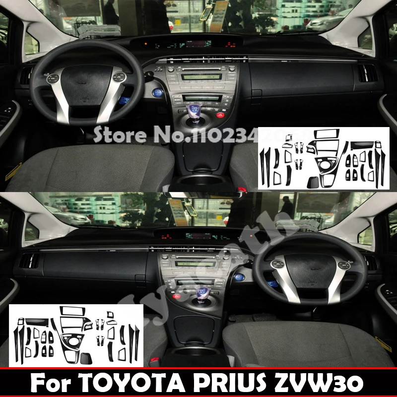 

LHD RHD For Toyota Prius ZVW30 Interior Accessories center control panle cover window lift swtich cover gear shift panle cover