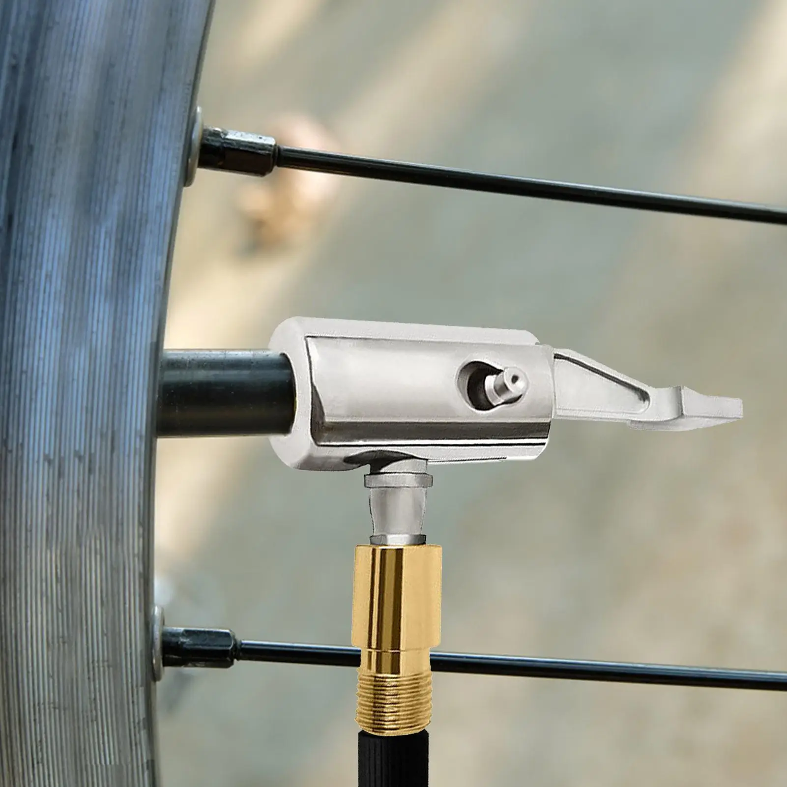 Universal Tire Valve Adapter with Quick Lock, Portable Nozzle Connect for Car, Truck & Bicycle, Easy Inflator Accessories