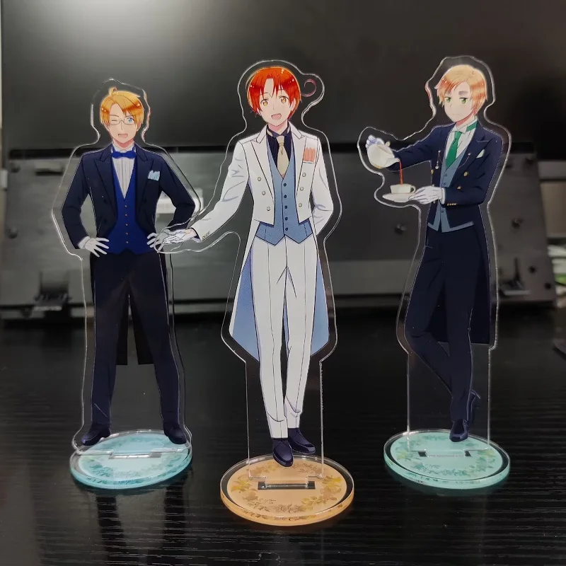 Anime Hetalia: Axis Powers Figures AMERICA FRANCE Acrylic Stands RUSSIA Model Plate Desk Decor Prop Fans Collection Gift