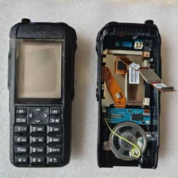 שתי אופן החלפת רדיו ערכת כיסוי לדיור עם רמקול ומסך lcd עבור motorola r7 walkie parten