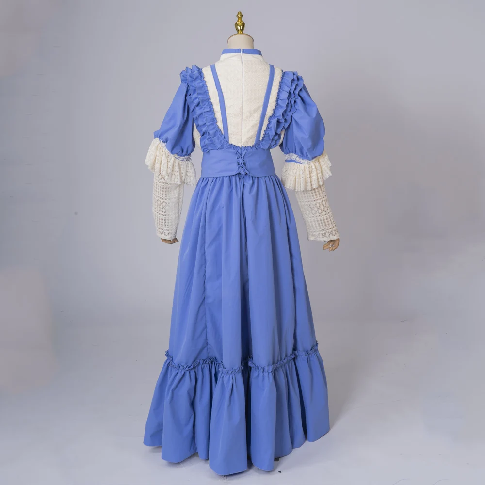 Cosplaydiy French dress Civil war Southern Belle Ball Gown Victorian Vintage Costume Lady Dress Women Medieval Dress custom Made