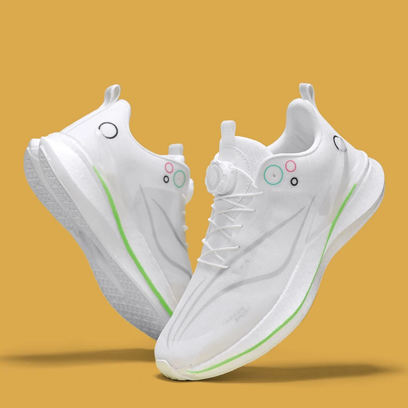 

Hot Sales Men Women Tennis Shoes Summer Fashion Rotating Buckle Sneakers Ultra Light Low Cut Anti Slip Outdoor Off-road Run Shoe