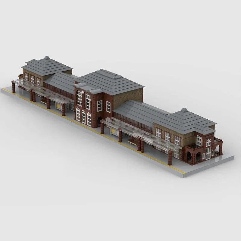 NEW 6400 PCS MOC Main Central Station City Series Building Model Custom Building Blocks DIY Technology Educational Assembly Toy