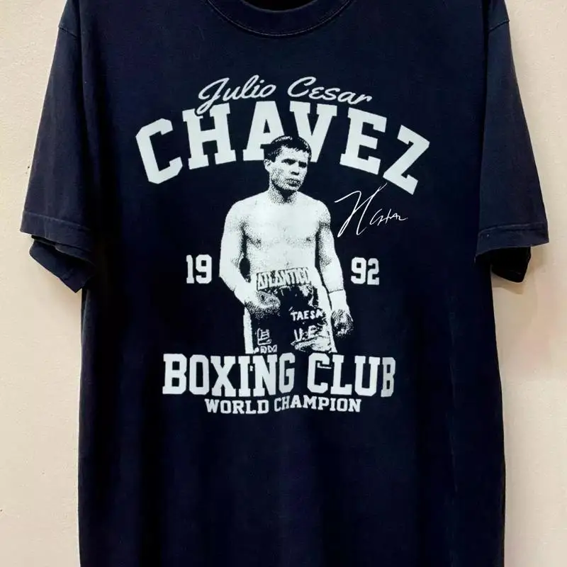 Raro Julio Cesar Chavez para ventilador algodón negro todas las tallas camiseta