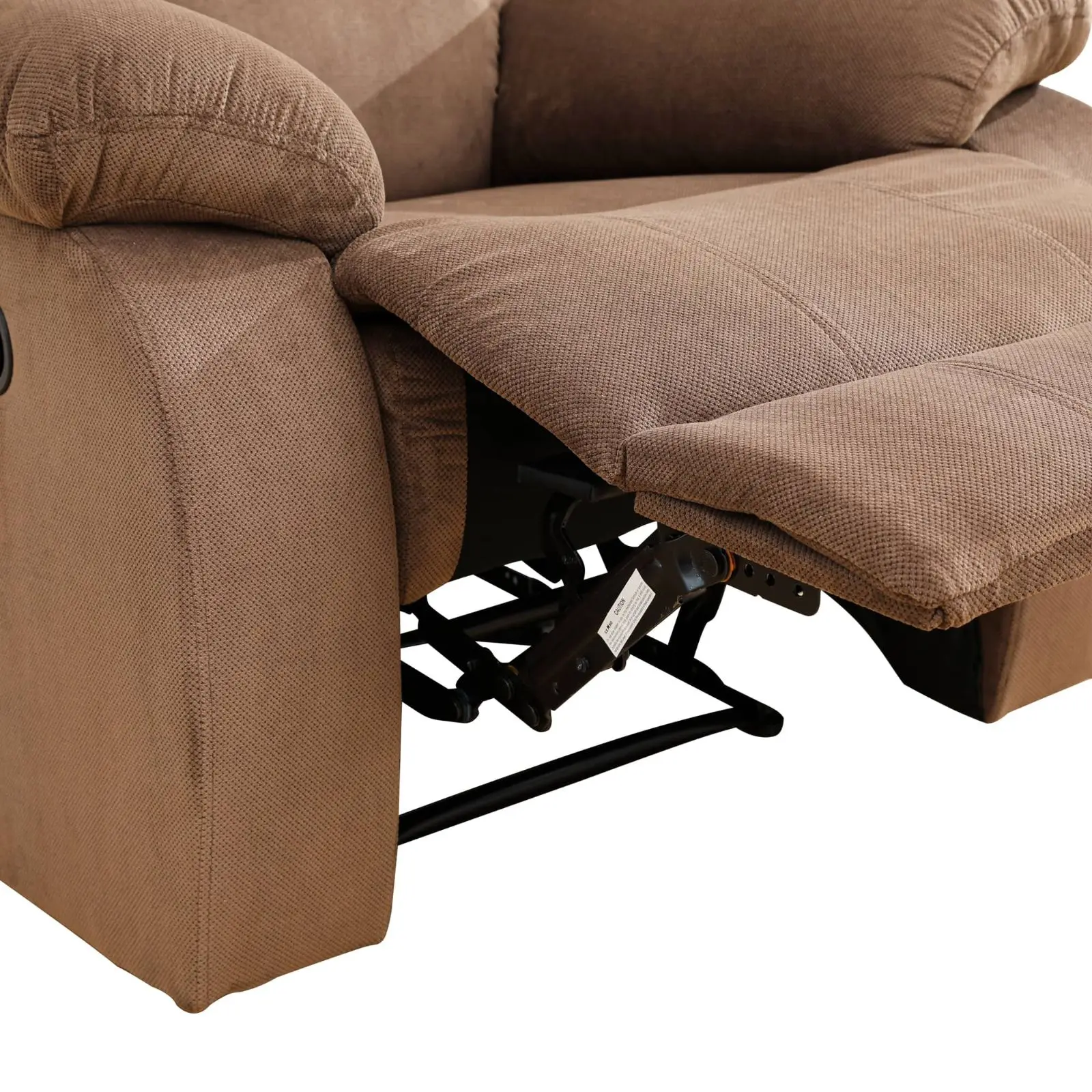 Sofa Sectional Mewah Sofa Beludru Nanas Coklat dengan 110 °   Sandaran yang Dapat Disesuaikan dan Perabotan Rumah Modern Kain Anti Pilling