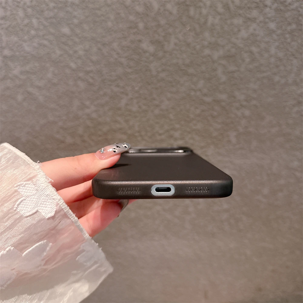 Funda suave transparente mate de TPU ultrafina para iPhone 17 16 15 14 13 12 11 Pro Max Plus cubierta protectora a prueba de golpes de Color sólido