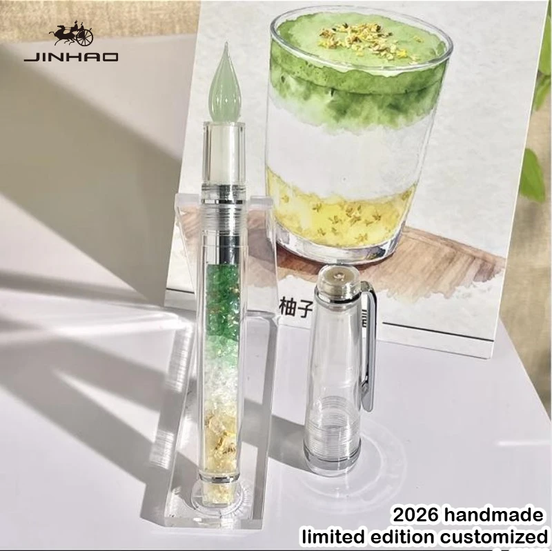 

2026 Handcrafted Limited Edition JINHAO 82 Fountain Pen Finely Grounded Glass Dip Pen School Office Art Supplies Stationery
