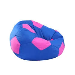 EXTRA LARGE Stuffed Animal Storage Bean Bag Chair Cover - for Kids Plush Toy Storage - Waterproof Football Printed