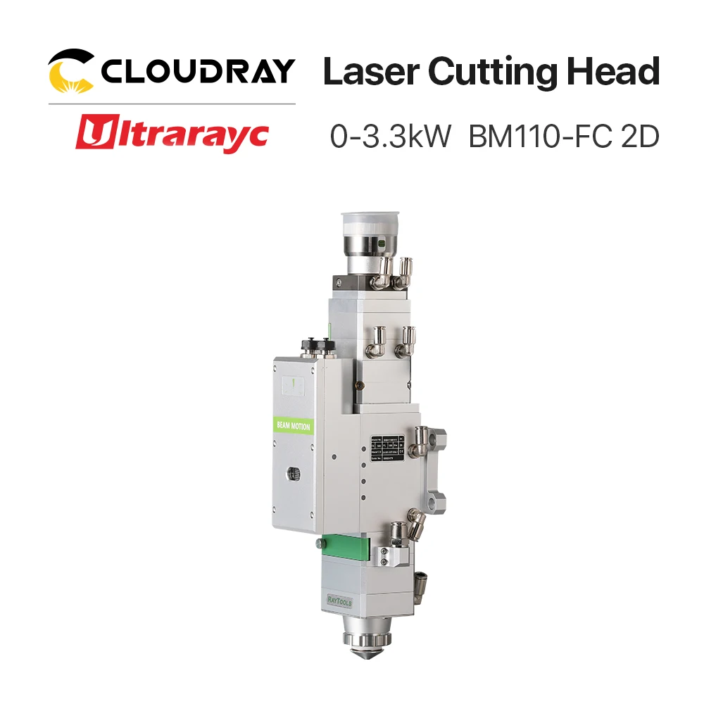 Ultrarayc Raytools BMH110 2D Laser Cutting Head 0-3.3kW Fiber Laser Autofocusing For Metal Cutting Head F125/F155/F200