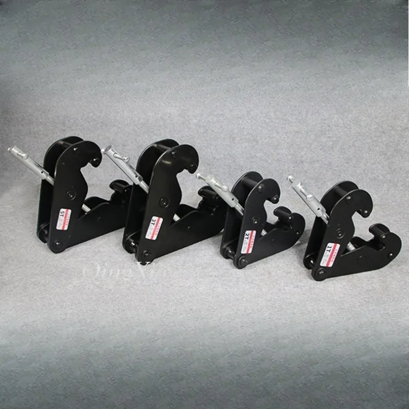 Reinforced Rail Clamp I Beam Gripper Metal Plate Lifting Clamp For Workshop Construction Cargo Lifting Material Handling Work