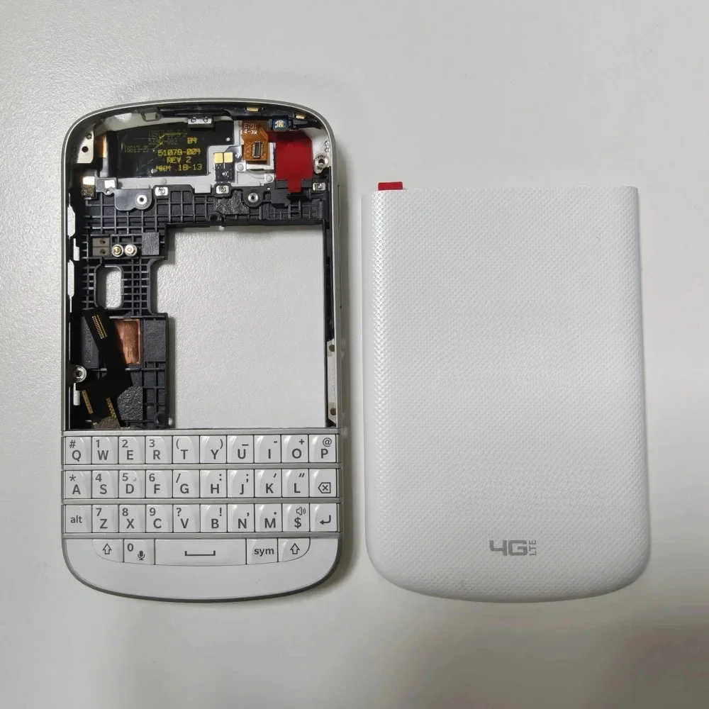 Carcasa completa para teléfono móvil Pop para BlackBerry Q10, cubierta con teclado en inglés y botón