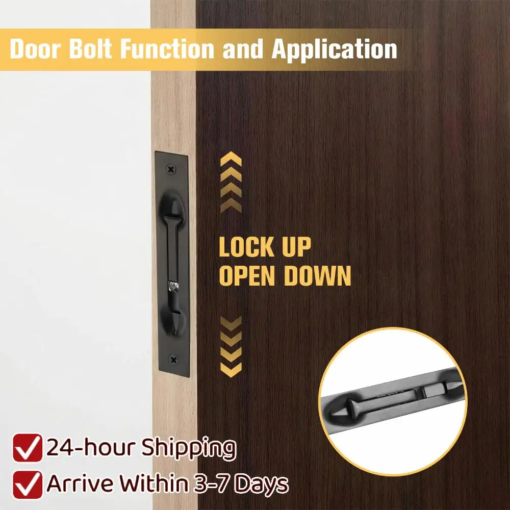 

10 шт. рычажных удлиненных замков-защелок с штангой для аварийного открывания дверей, для композитных/деревянных/двустворчатых дверей