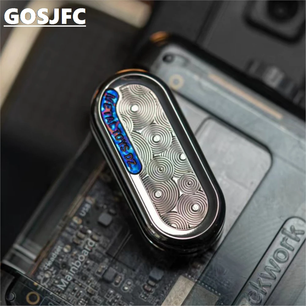 Dz topbチタンブループッシュスライダー、オフィスガジェット、ストレス解消おもちゃ