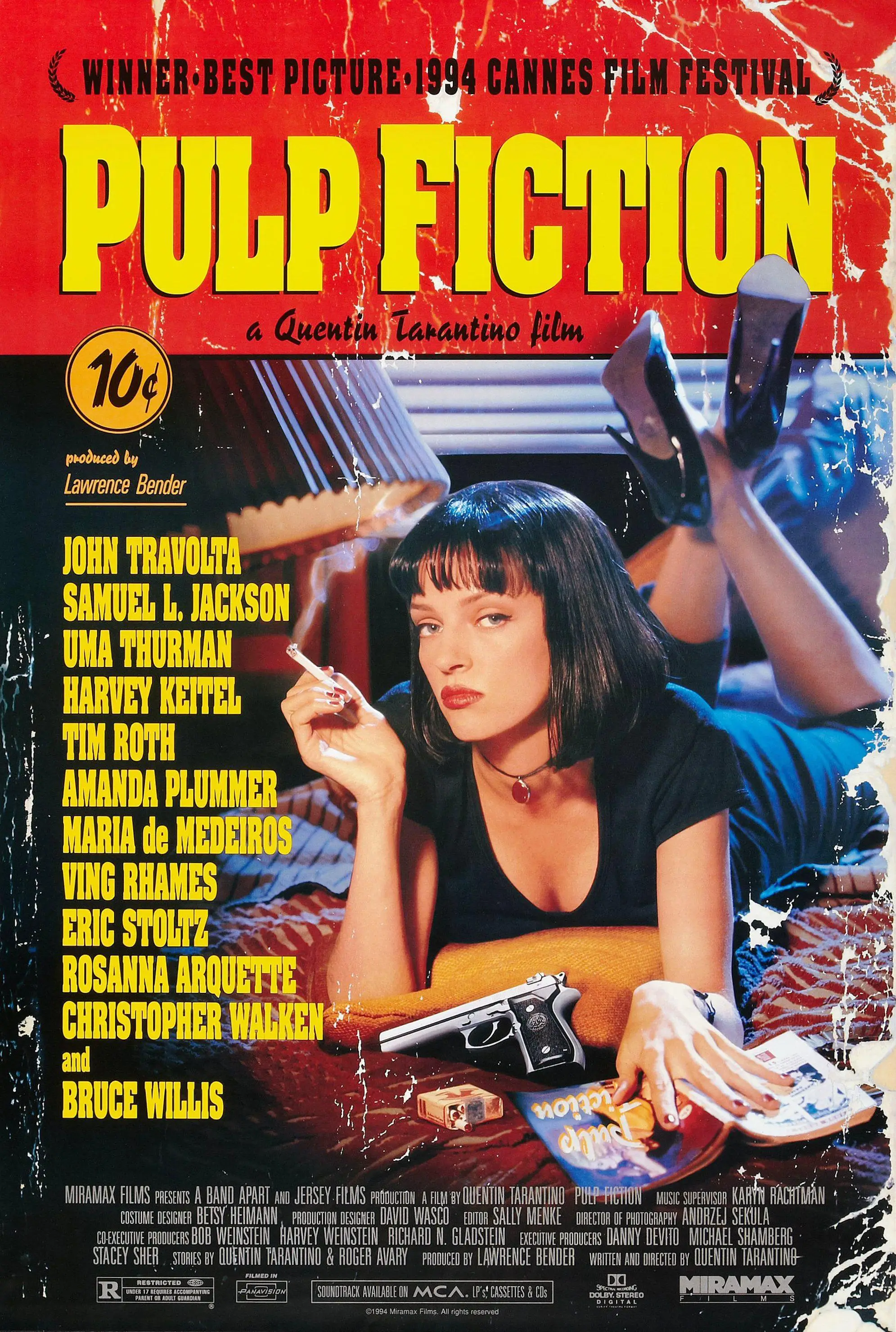 Movie Pulp Fiction (1994)  Posters Movie Wall Print Picture Home Decor