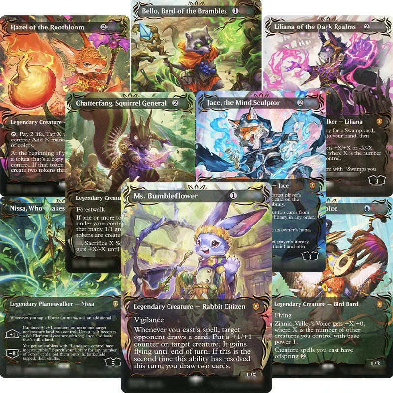 

Коллекционная карта-реплика BLC HoloFoil Proxy Cards MTGC Magical M Bumbleflower Squirrel General Mind Sculptor