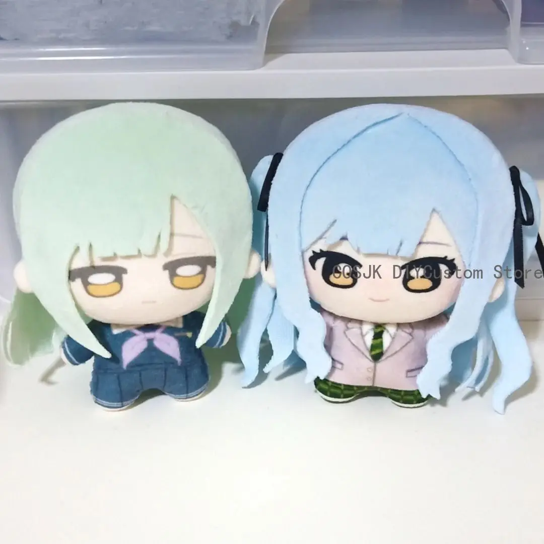 Wakaba Mutsumi Sakiko Togawa Soyo Nagasaki Anon Chihaya Anime BanG ¡Sueño! Mini llavero con colgante de peluches de 10CM, bolsa, regalo de juego