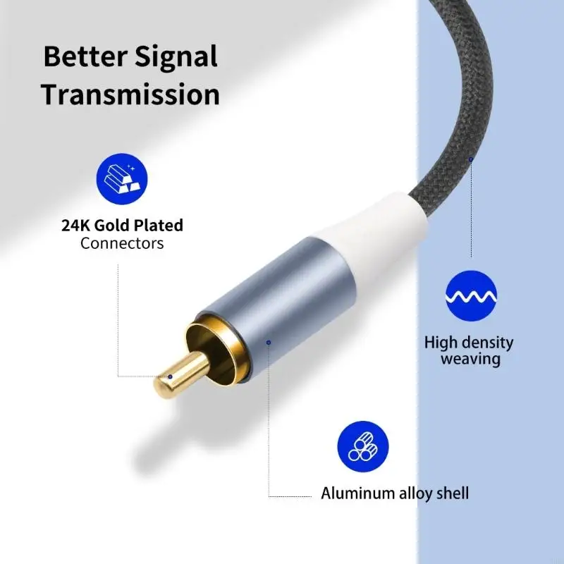 

Cora Professional Two 2rca Sound Cable 48strand Braweds Защиты золотой контакты