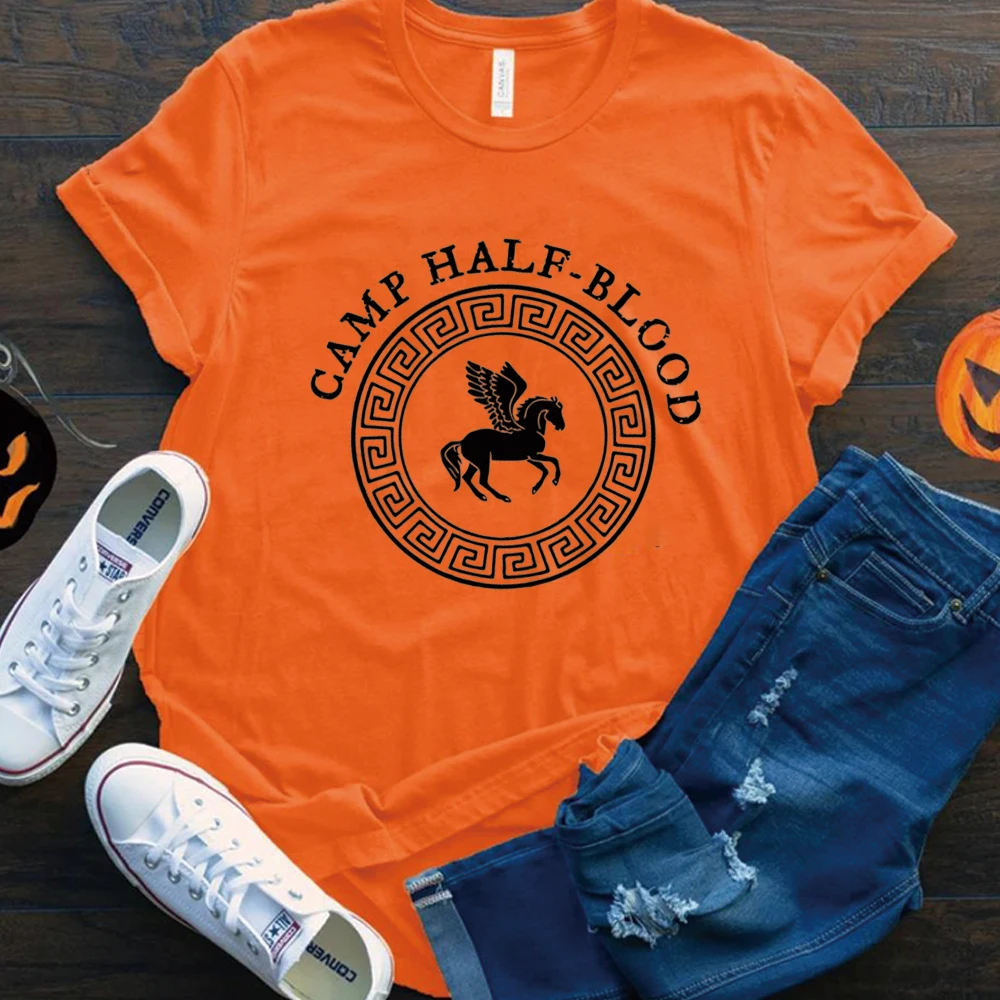 Футболка Camp Jupiter Camp Half-Blood Shirt Перси Джексон Shtsc Футболки унисекс с графическим рисунком Готические топы с короткими рукавами Топ в стиле Харадзюку