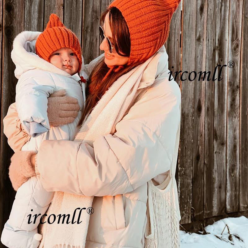 Ircomll Hight Quality Newborn Baby Winter Clothes Snowsuit Warm Fleece Hooded Romper Cartoon Lion Jumpsuit Toddler Kid Outfits