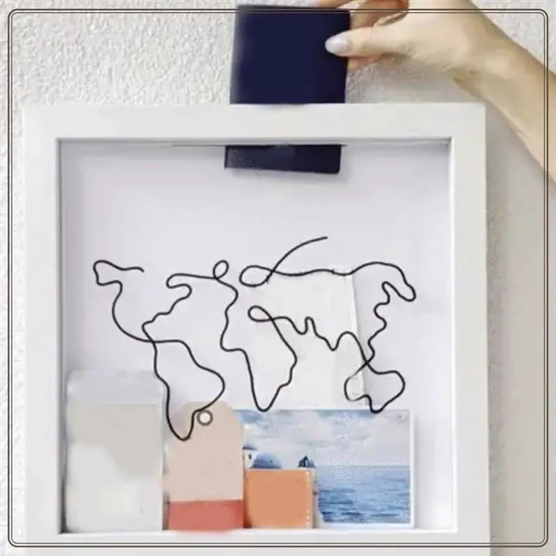 صندوق أرشيف موثوق به للمغامرات، صندوق تجميع السفر، صندوق سفر للذكريات، إطار صندوق الذاكرة مع فتحة في الأعلى، فيلم سفر، أ