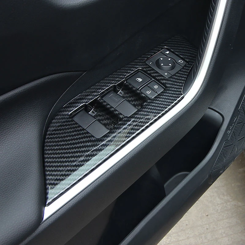 For Toyota RAV4 XA50 2019 2020 2021 2022 2023 2024 2025 RAV 4 Hybrid Car Window Glass Lift Switch Button Trim Cover Accessories