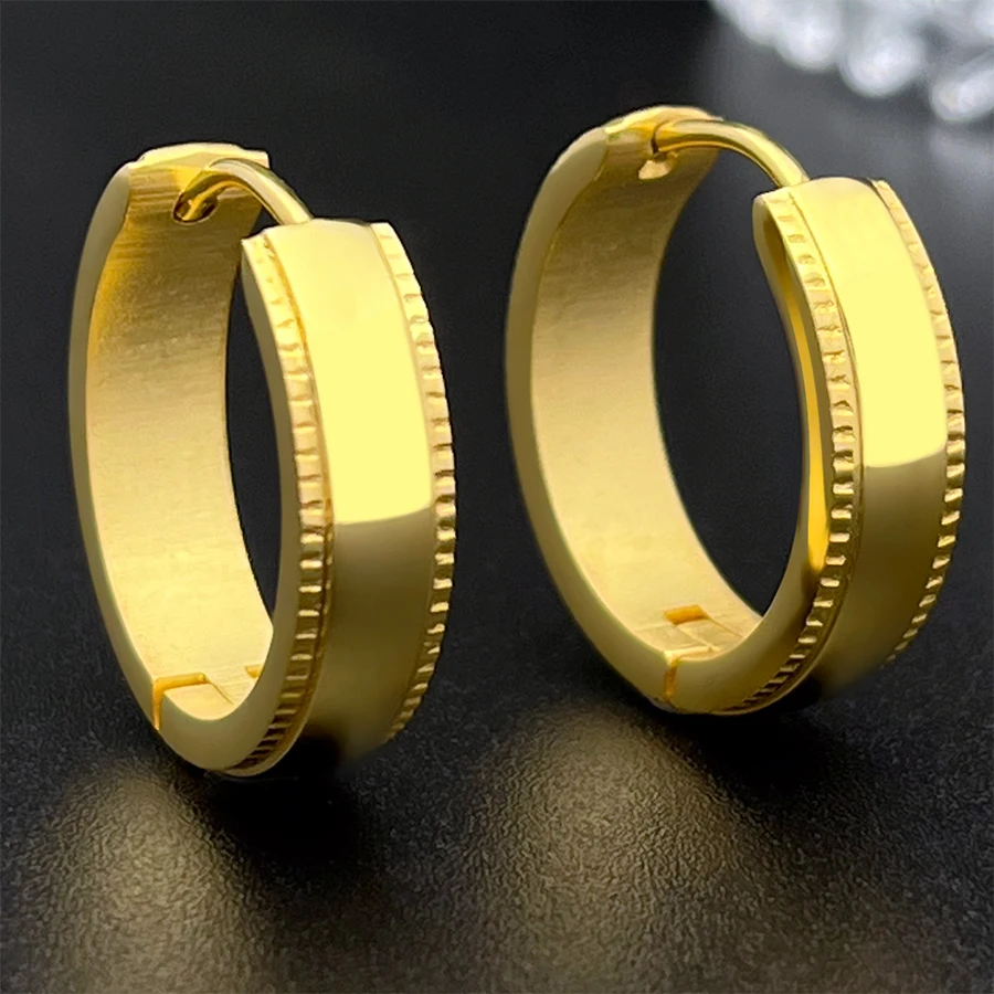 1 Punk Pair Men/Women Ghost Clip On Earrings No Piercing Earrings Earrings Earrings Ear Sleeves Gold Big Circle Ears Hope Earrii