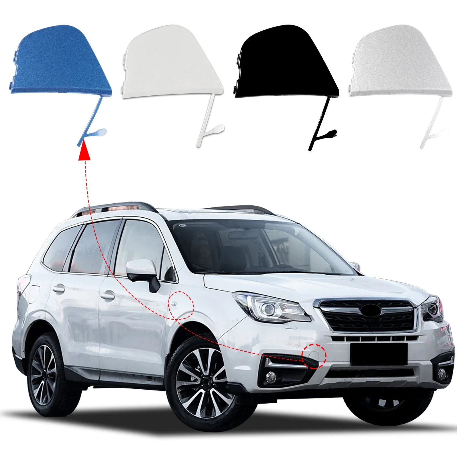 

Front Bumper Tow Hook Cover Cap Towing Eye For Subaru Forester 2016 2017 2018 Trailer Cap OEM 57731-SG220 Trailer cover