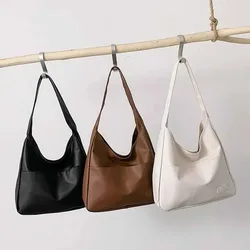 Simple large capacity casual retro shoulder bag, casual commuting fashionable handbag