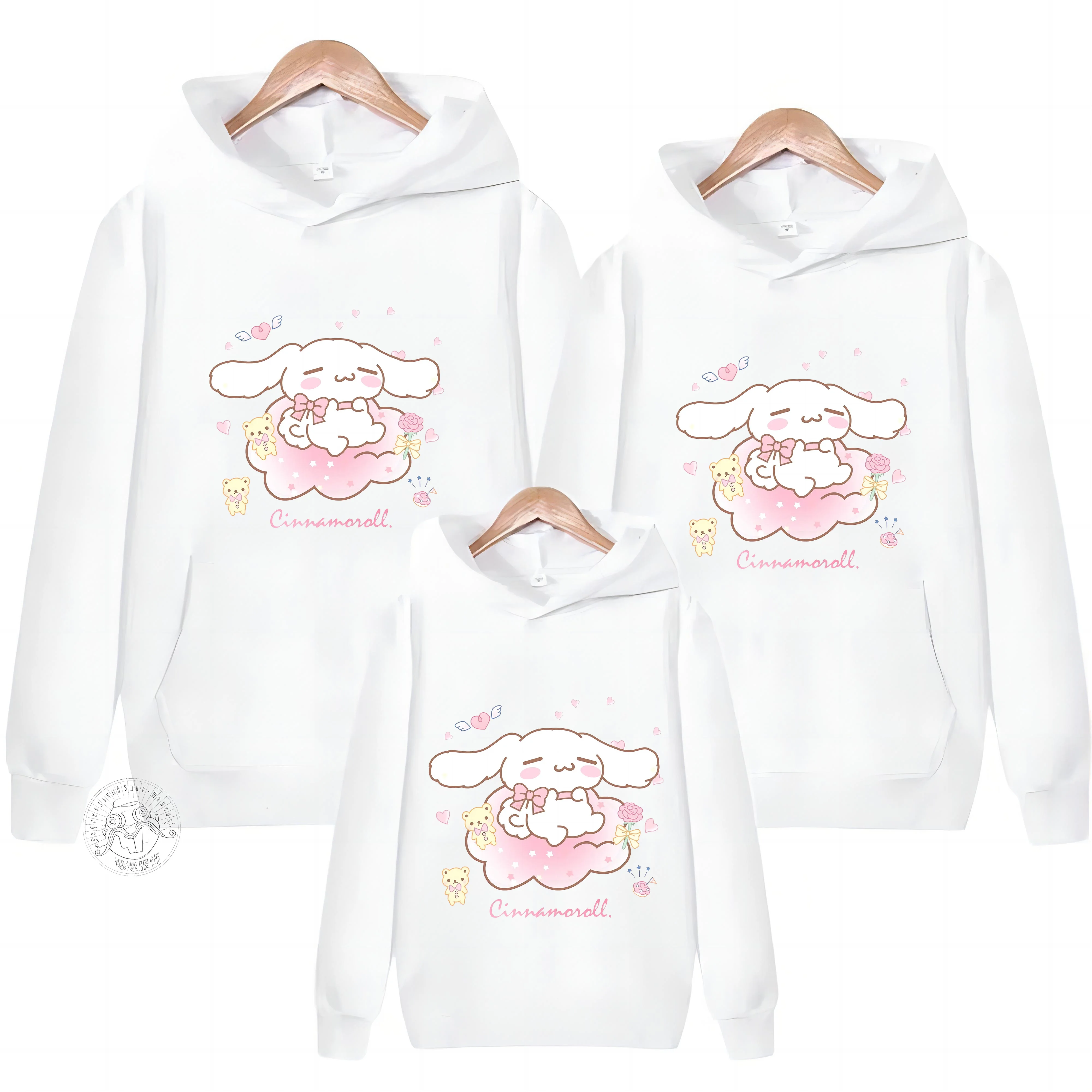 New family hoodie cartoon printed Yugui dog spring and autumn men's and women's hoodie sports hoodie graffiti daily leisure