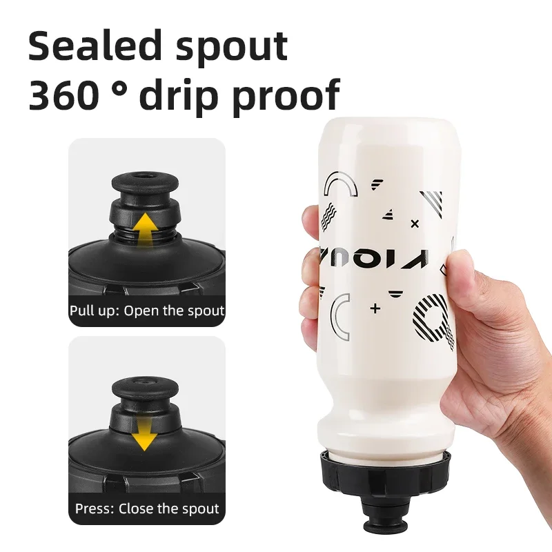 Senza BPA e BPS Bottiglia d'acqua per bicicletta da 630 ml Bottiglia da ciclismo da 630 ml Bollitore per bicicletta Sport all'aria aperta Brocca per bevande Borraccia da ciclismo