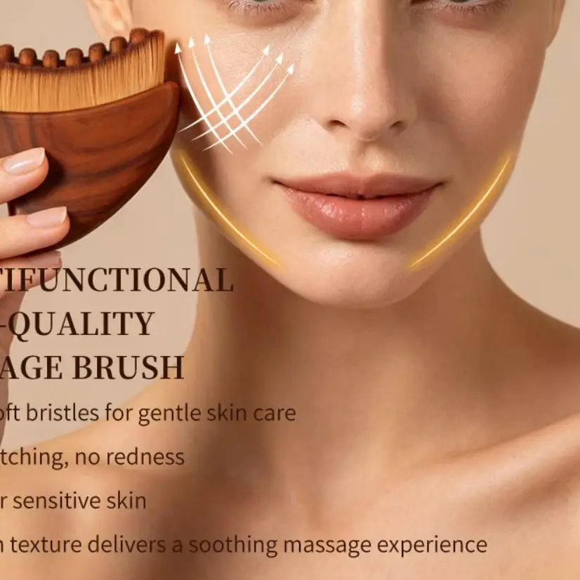 Lymphatic Contour Face Brush Facial Massage Brush Lymphatic Contour Brush with Storage Box Beauty Salon-Specific Massage Brush