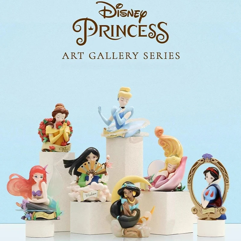 

Original Disney Princess Art Bust Series Mystery Box Anime Action Figures Art Gallery Collection Decorate Statue Ornament