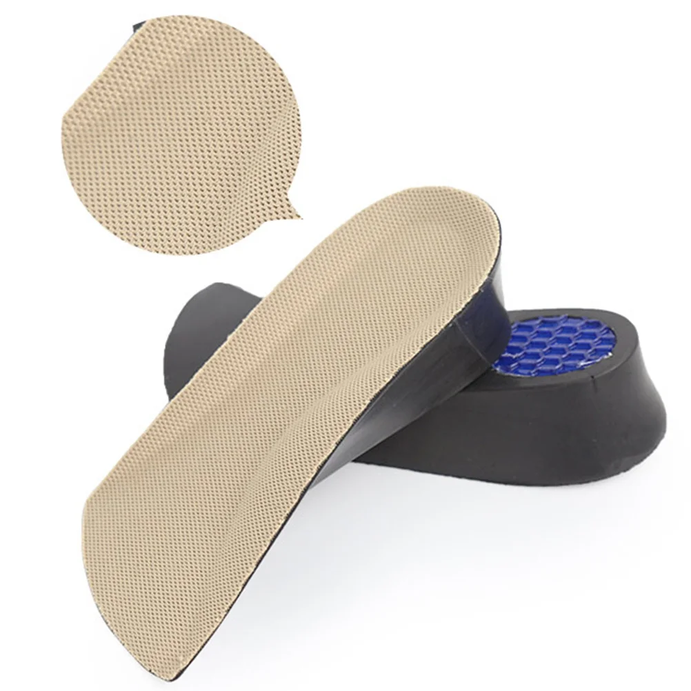 

1 Pair 1.5Cm Height Increase Insoles Invisible Shoe Lifts Heel Inserts Lightweight Breathable Odorless Non-Slip Fit All Shoes