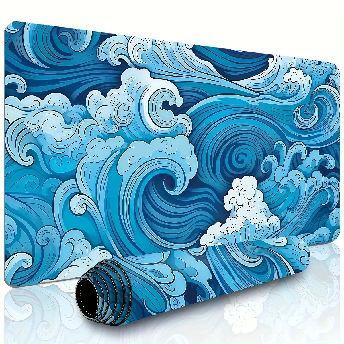 

Blue Wave Pattern Design large Mouse Pad Desk Mat Gaming pad pc accessories Computer keyboard mouse pads Office carpet maus pad