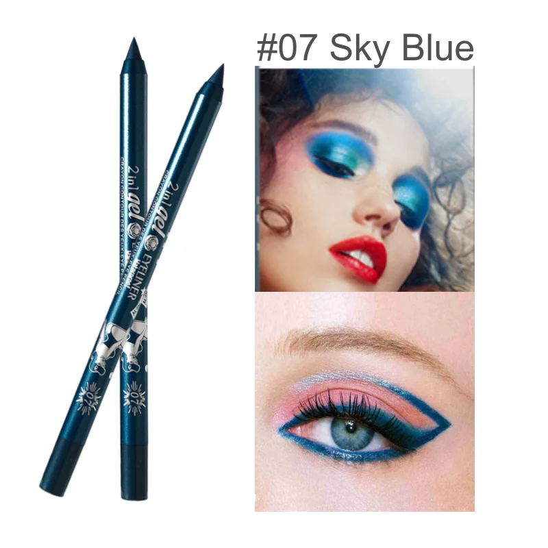 Wholesale Waterproof Eyeliner Gel Pen Cosmetic Pigmented Make up Eyeliner Pencil Black White Makeup Products For Women\'s Makeup