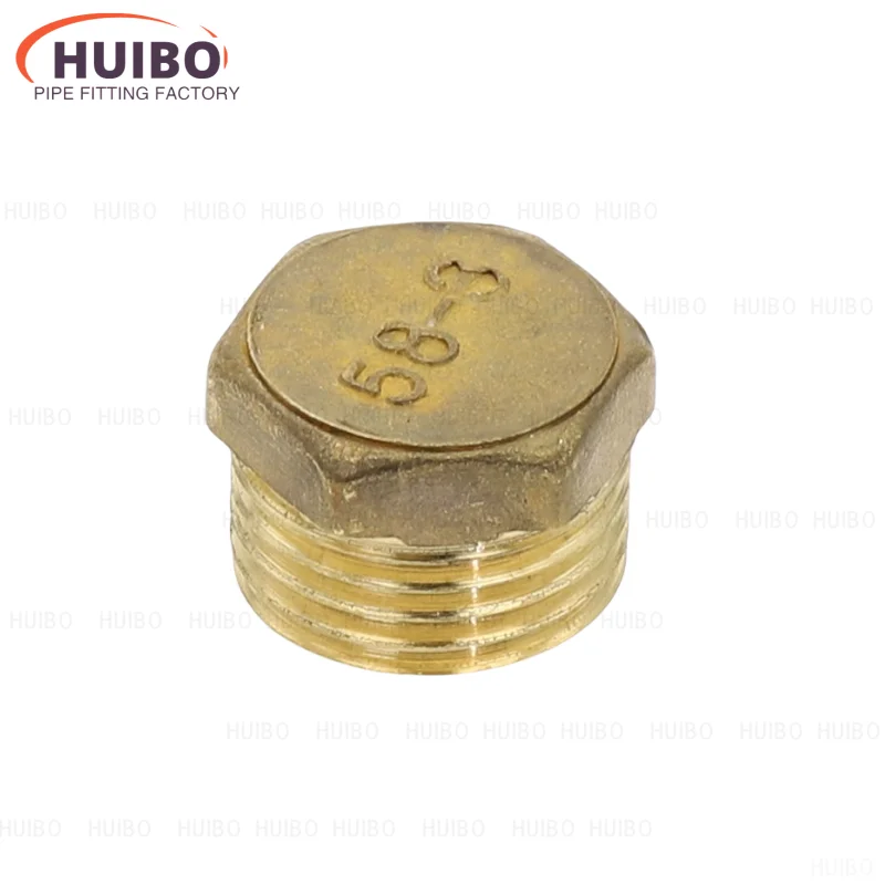 

1/8 1/4 3/8 1/2" 3/4" 1" 1-1/4 1-1/2 2“ BSP Male Thread Brass Pipe Hex Head Brass End Cap Plug Fitting Coupler Connector Adapter