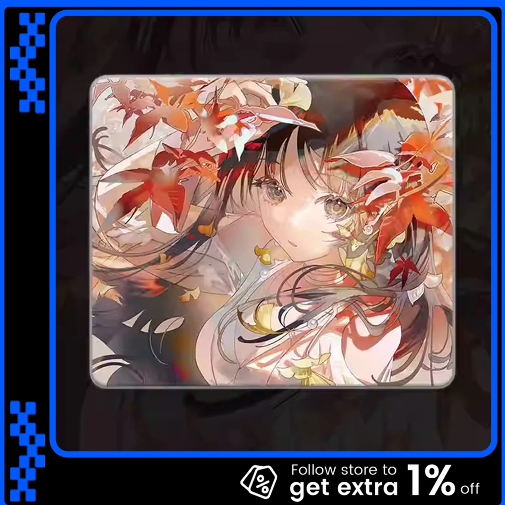 Special Gear Autumn Whispers Glass Mousepad FPS Speed Mouse Pad Durability Coating Full Coverage PU Primer Glass Mousepads PC