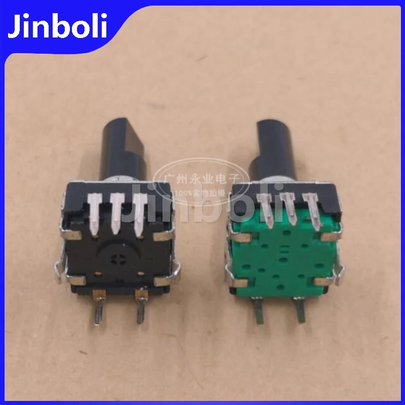 5PCS EC12S Type Rotary Encoder With Switch 24 Positioning 12 Pulse Digital Potentiometer 5Pins Half Shaft Length 17MM