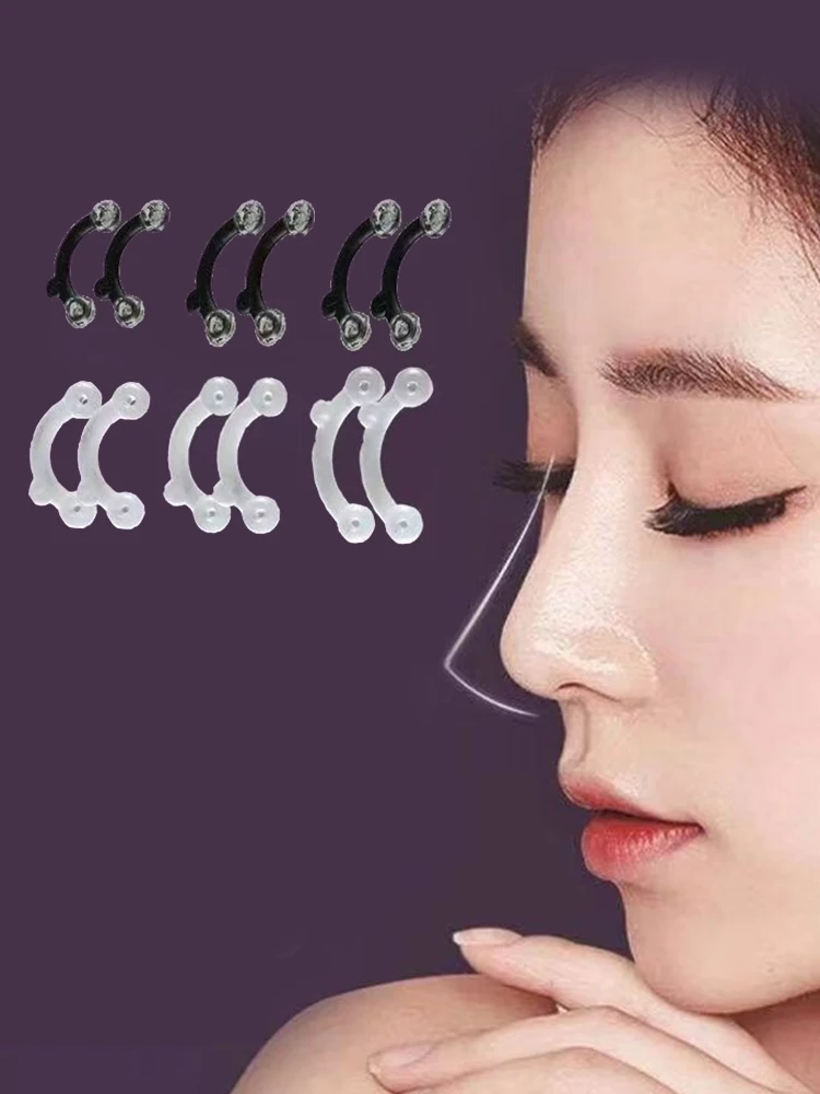 Correcteur de pince-nez de beauté, outil de Massage, levage du nez vers le haut, Clip de mise en forme, pont façonnant, redressage, pas de douleur, 3 tailles, 3 pièces