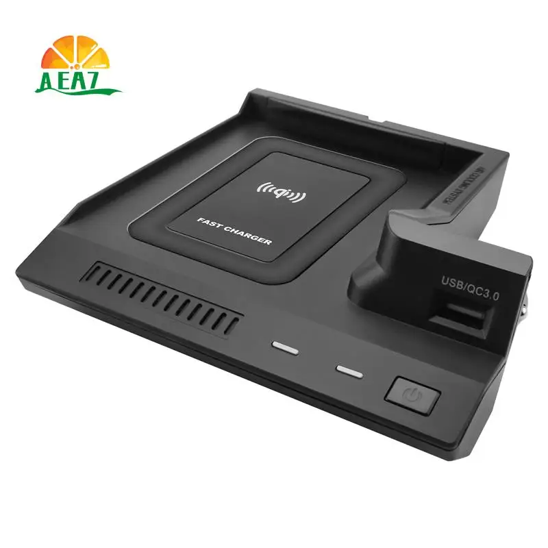 

AEA7-автомобильное быстрое беспроводное зарядное устройство QI, чехол для зарядки телефона, чехол для Mercedes Benz C Class W205 AMG C43 C63 X253 GLC Class