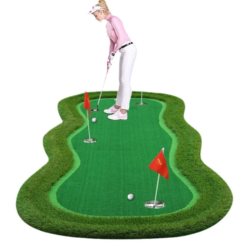 

Indoor golf greens, putter drills, artificial green practice mats, golf
