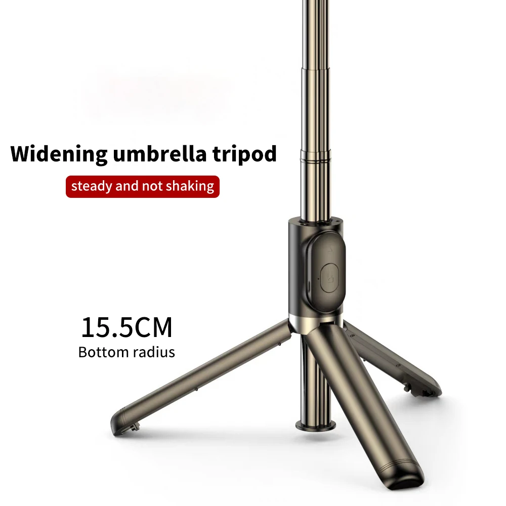 SH Selfie Stick Foldable Mini Tripod With Photography Fill Light Mini Wireless Bluetooth 2023 New Style For Ios Android