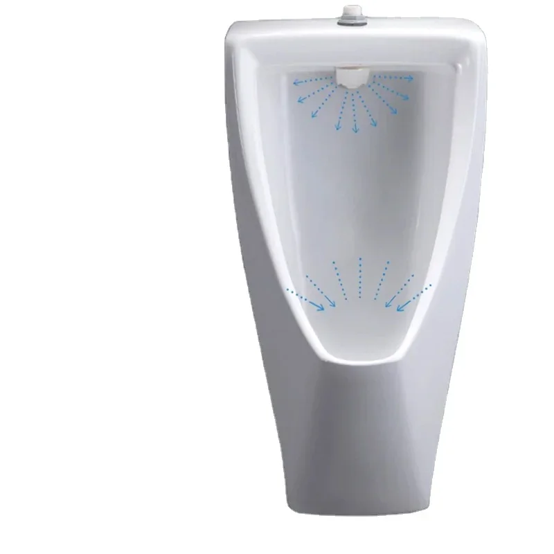 Commercial Ceramic Urinals UWN180VB/HB Wall-hung Wall drain Top spud Urinal Easy-clean Touchless Sensor Men Urina