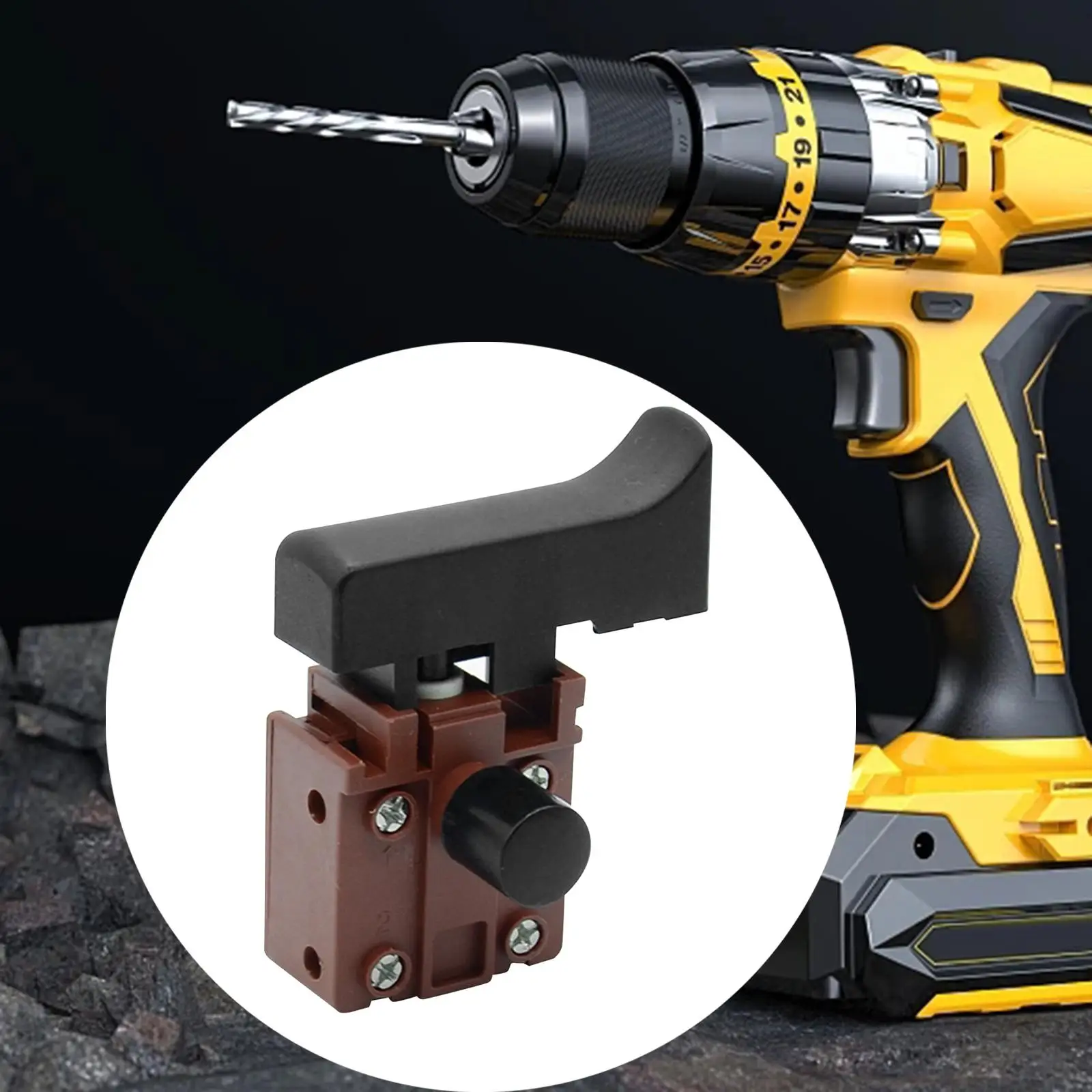 Electric Power Tool Switch Handheld Angle Grinder Trigger Switch Drill Adapter for Workshop Supplies DIY Projects