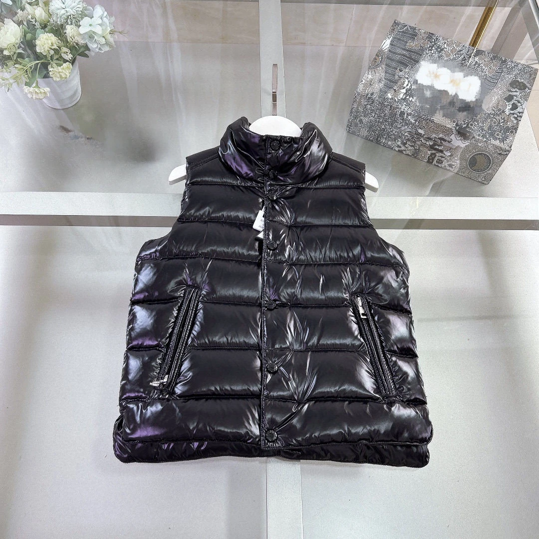 Children's classic white goose down thickened vest vest 24S winter men and women, older children wear vest down jacket