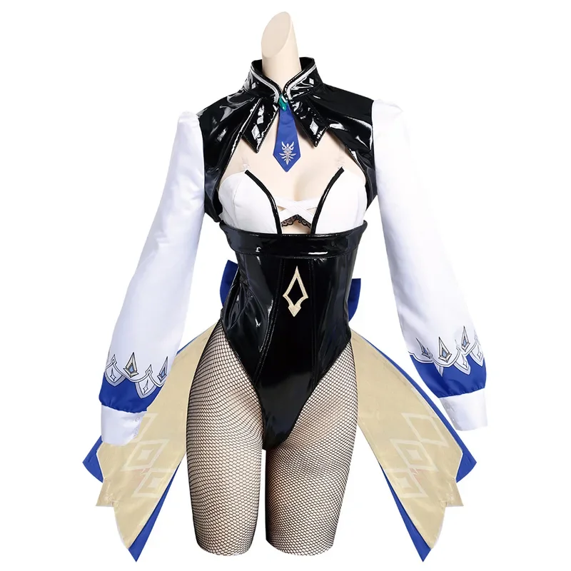 Eula Cosplay Kostuum Anime Spel Genshin Impact Outfits Pruik Vrouwen Halloween Feest Konijntje Meisje Rollenspel Kleding Voor Dames Volwassen