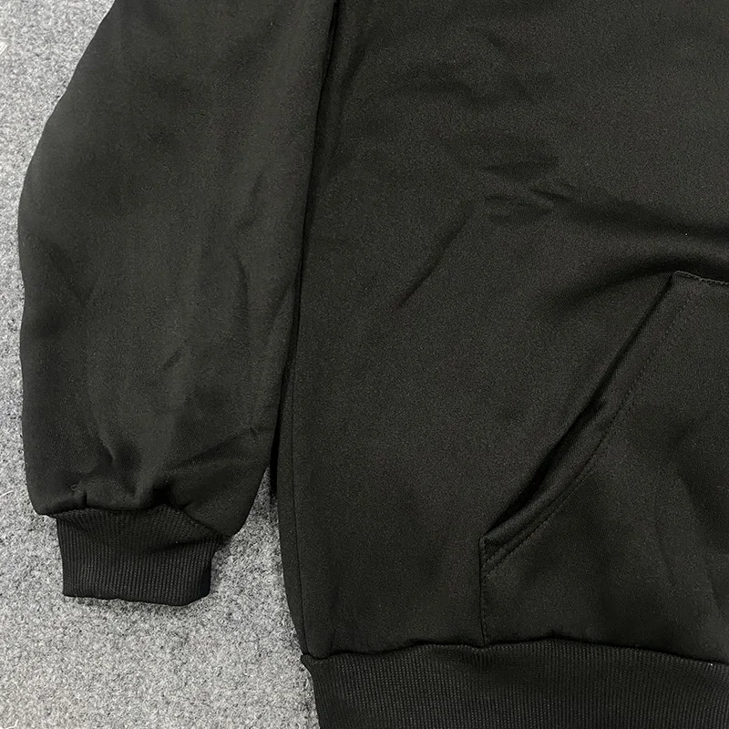 قبعة معالج جماليات غير متماثلة داكنة بأكمام طويلة مع قلنسوة على الطراز القوطي عالي الشارع للترفيه الأمريكي هاراجوكو معطف فضفاض بسحاب للنساء