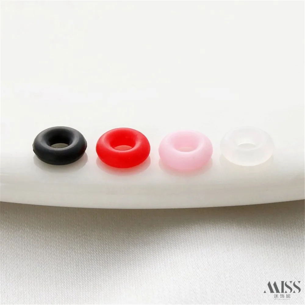 

2*6mm Braided Hand Rope Bracelet Bracelet Non-slip Silicone Ring Positioning Ring Fixing Ring Spacer Gasket Leather Rope Gasket